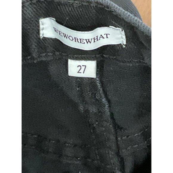 WeWoreWhat The Danielle Crystal Straight Jeans in Black 27 Womens Denim Pants - Picture 10 of 15